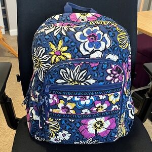 Vera Bradley Floral Blue Backpack